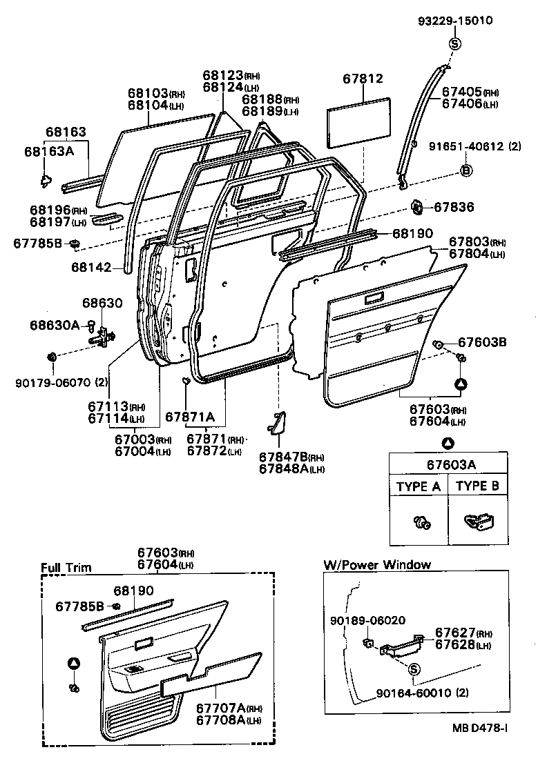 67004-20690 PANEL SUB-ASSY, REAR DOOR, LH product image
