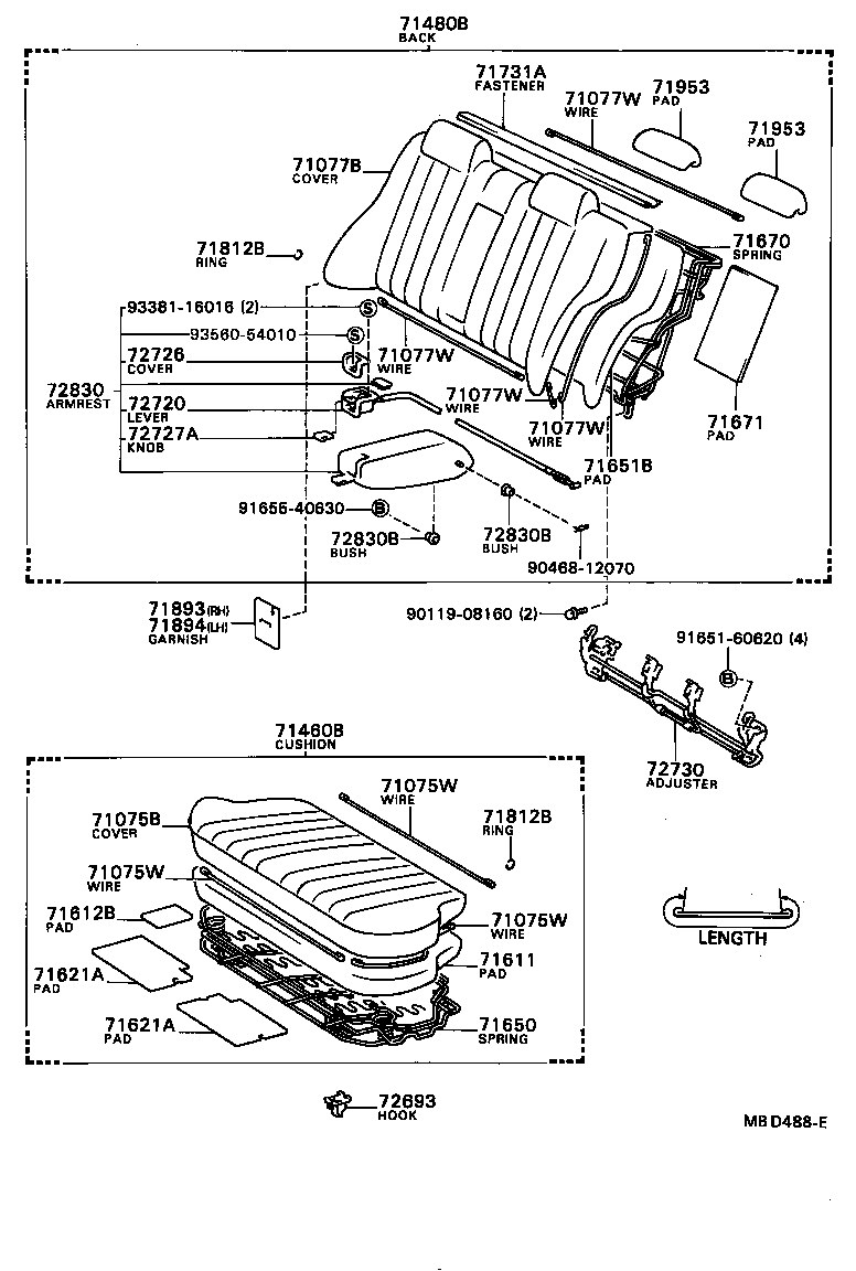 71077-32011-04 COVER, REAR SEAT BACK (FOR BENCH TYPE) product image