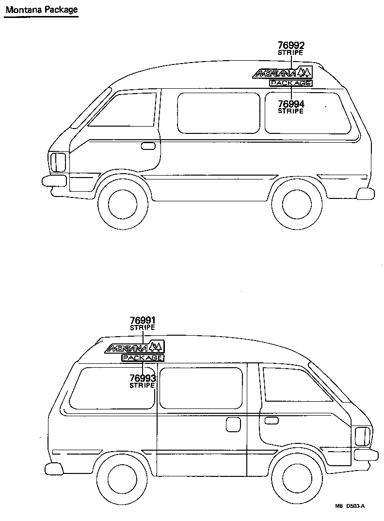 75984-95702 STRIPE, SIDE, LH NO.2(FOR LOWER) product image