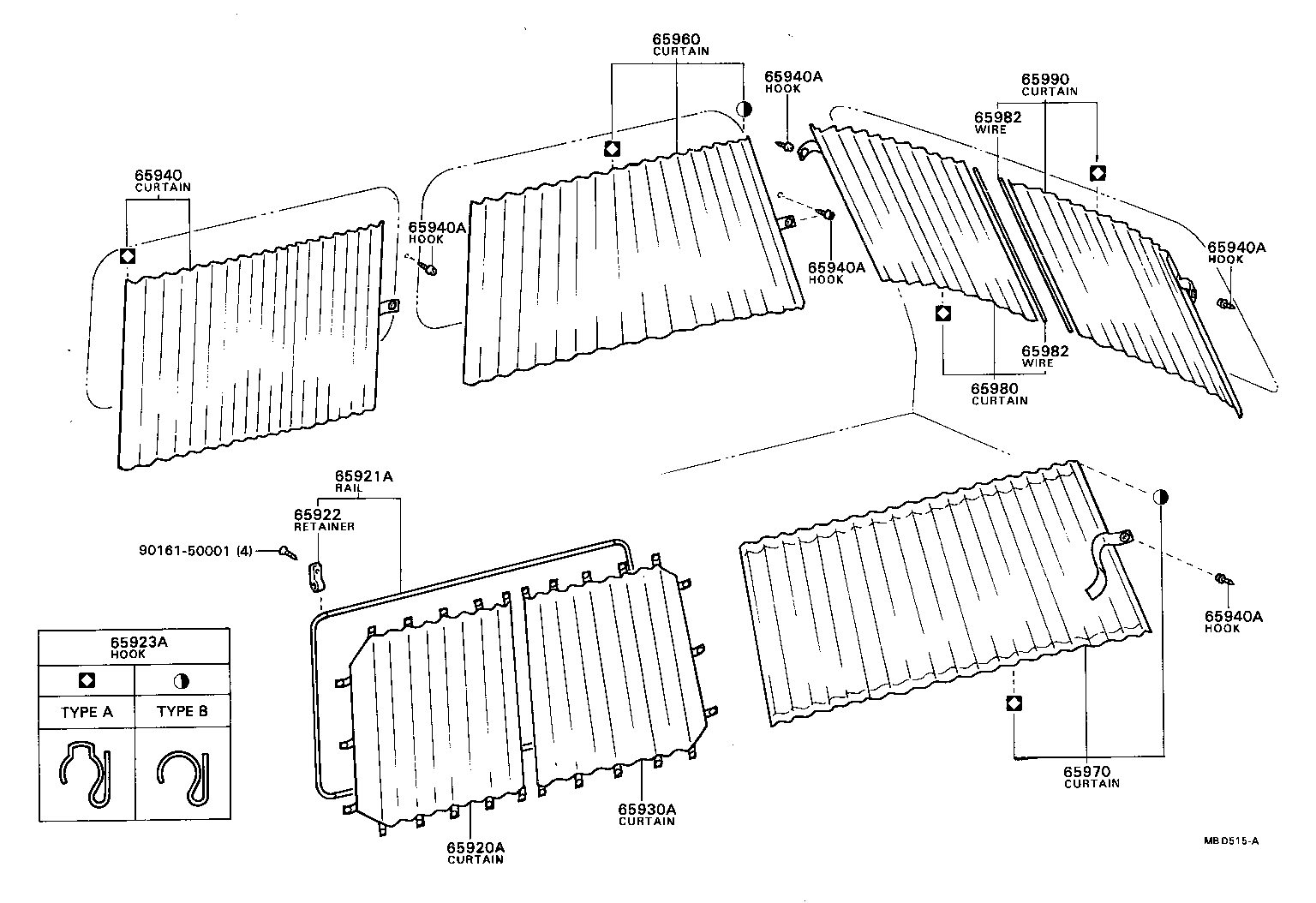 65970-87001 CURTAIN ASSY, SIDE, REAR LH product image