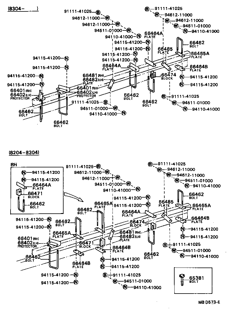 66413-96301 SHIM, MOUNTING, NO.1 product image