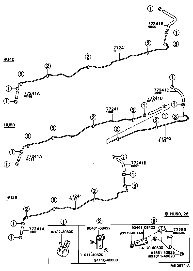 58266-36170 BRACKET, FUEL TUBE product image