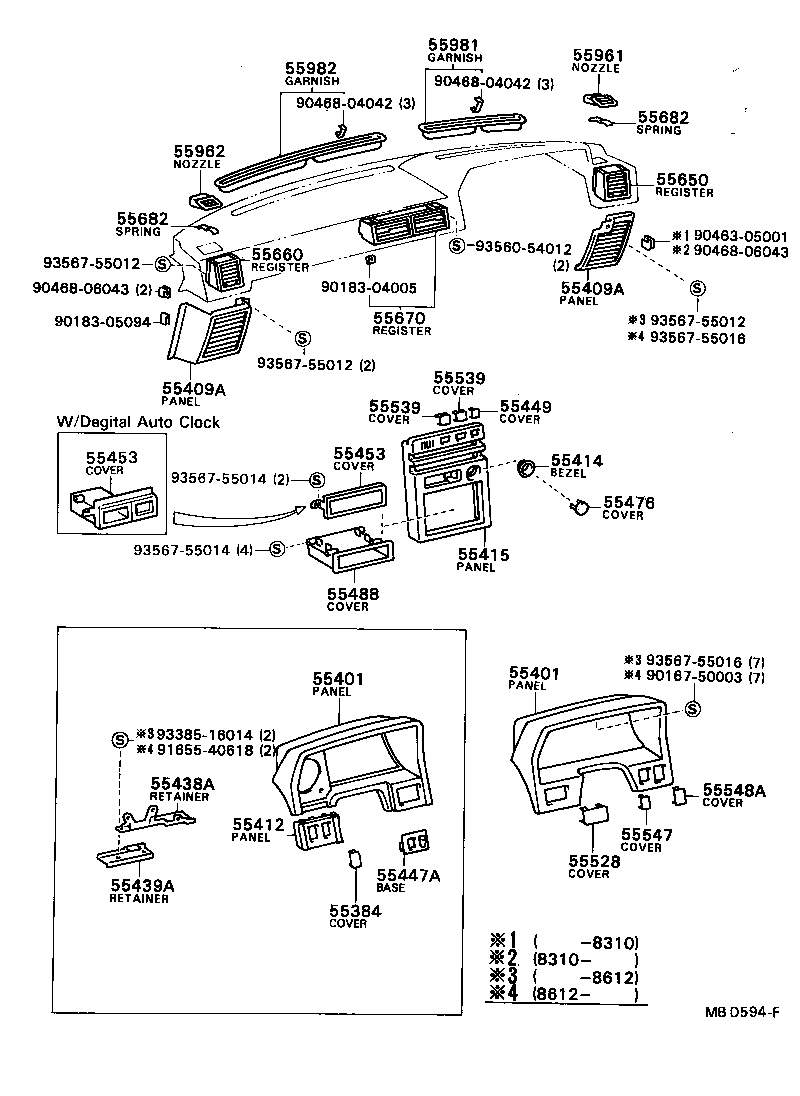 55522-20040 COVER, RADIO TUNER OPENING product image