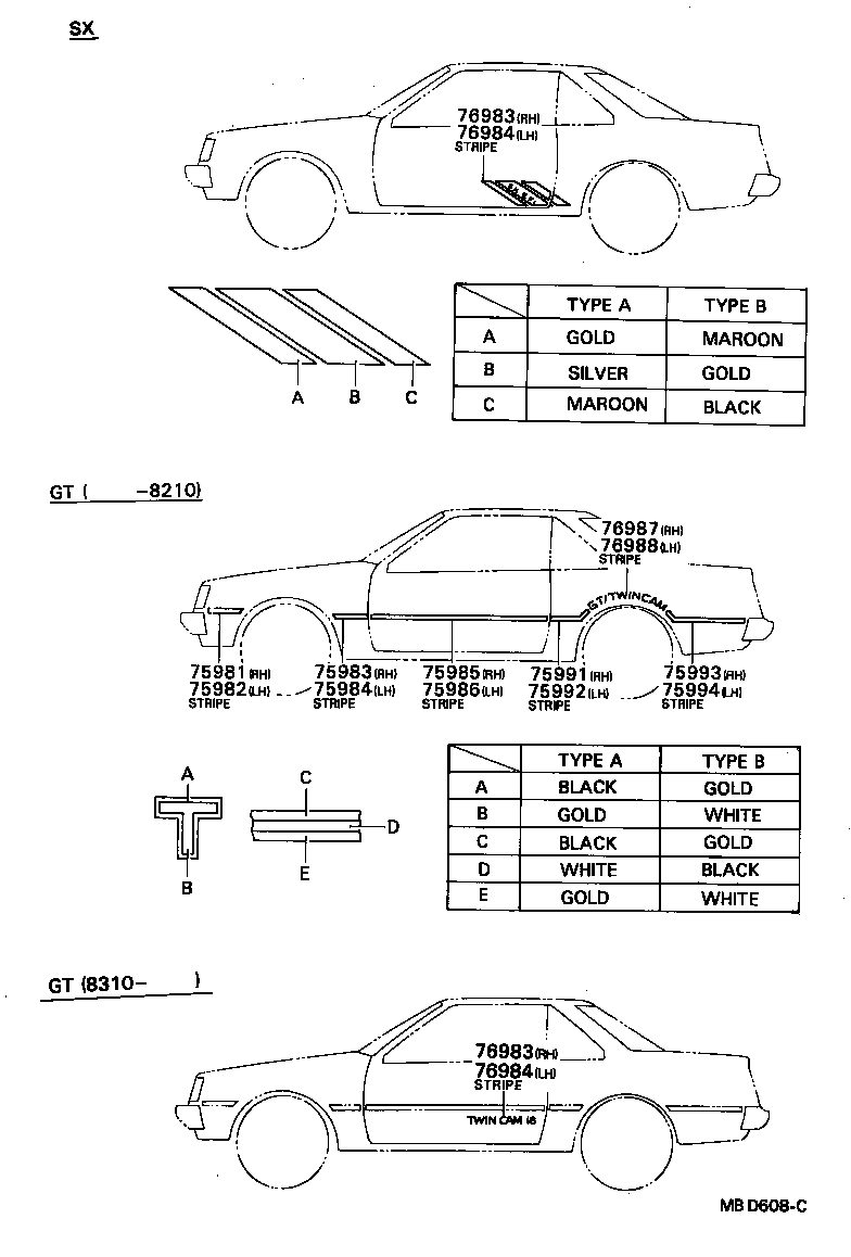 75991-20030 STRIPE, QUARTER, RH NO.1 product image