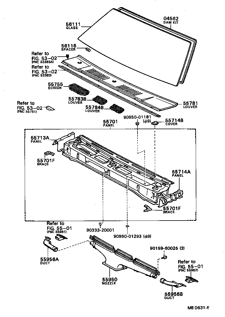 55700-16140 PANEL SUB-ASSY, COWL product image