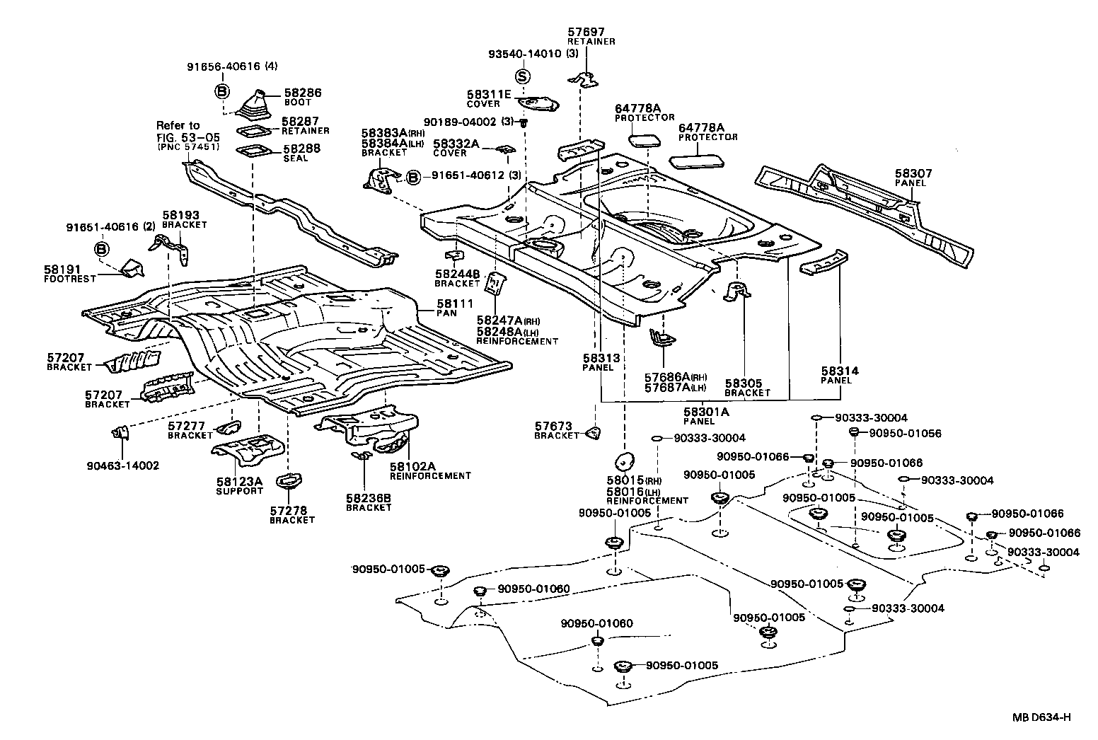 58307-16290 PANEL SUB-ASSY, BODY LOWER BACK product image