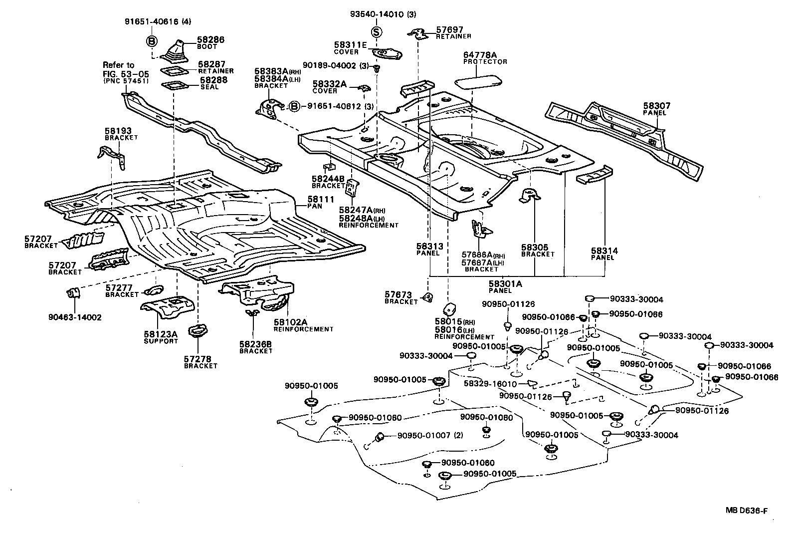 57673-12020 BRACKET, REAR SEAT BACK HINGE MOUNTING product image