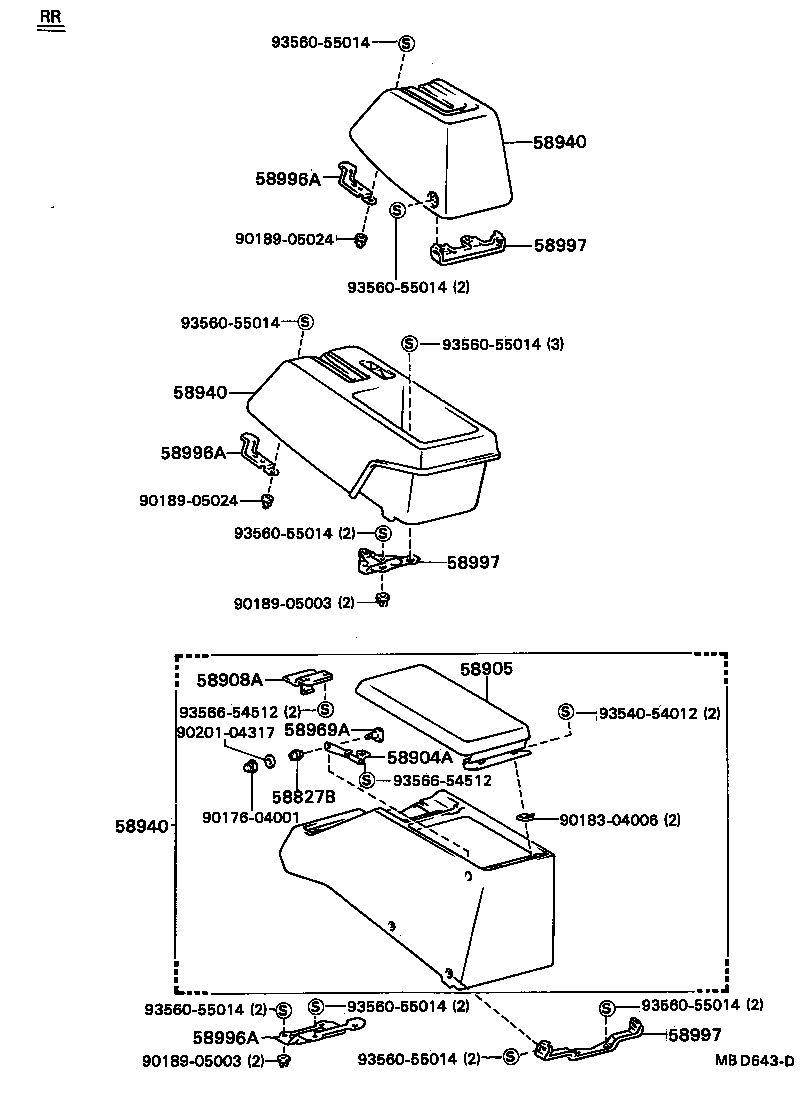 58804-16010 PANEL SUB-ASSY, CONSOLE, UPPER product image