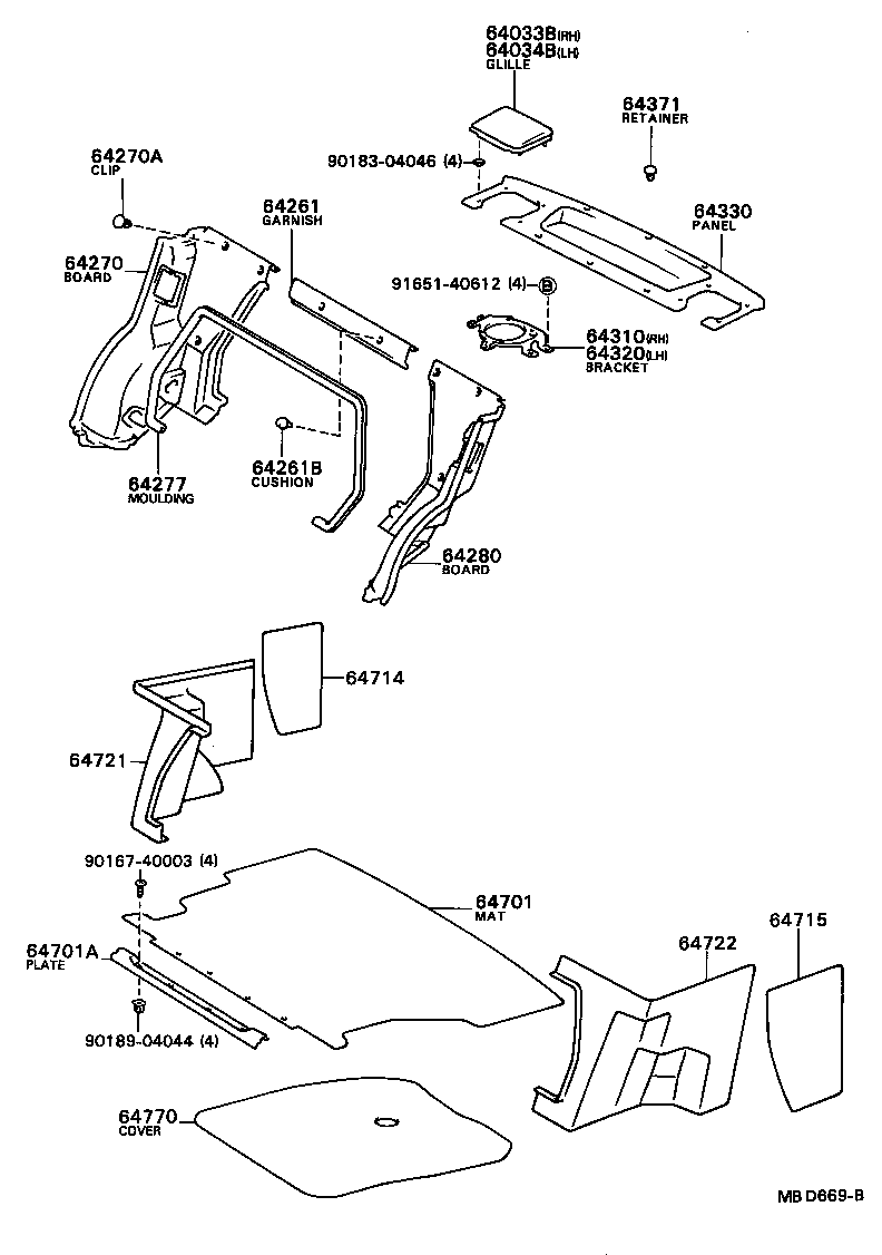 58795-16010 TRIM, JACK HOUSE OPENING product image