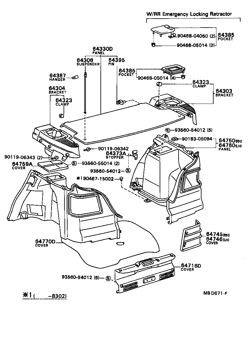 64770-16050 COVER ASSY, SPARE WHEEL product image