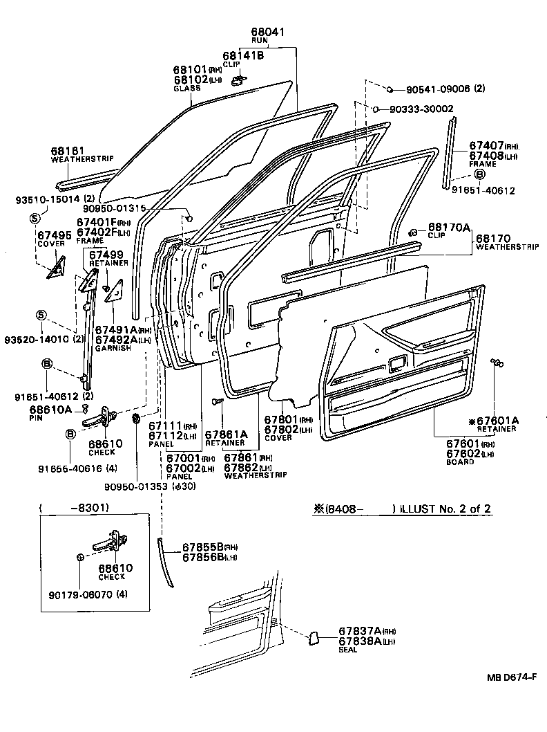 67002-16181 PANEL SUB-ASSY, FRONT DOOR, LH product image