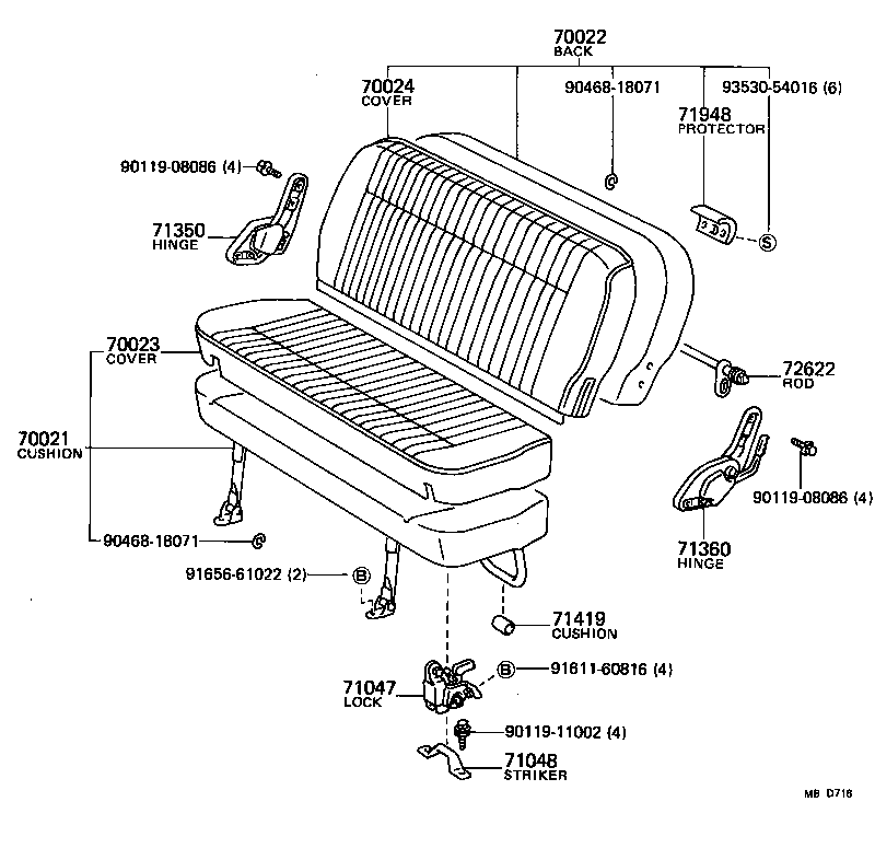 74716-95A01 SPRING, JACK HANDLE SUPPORT product image