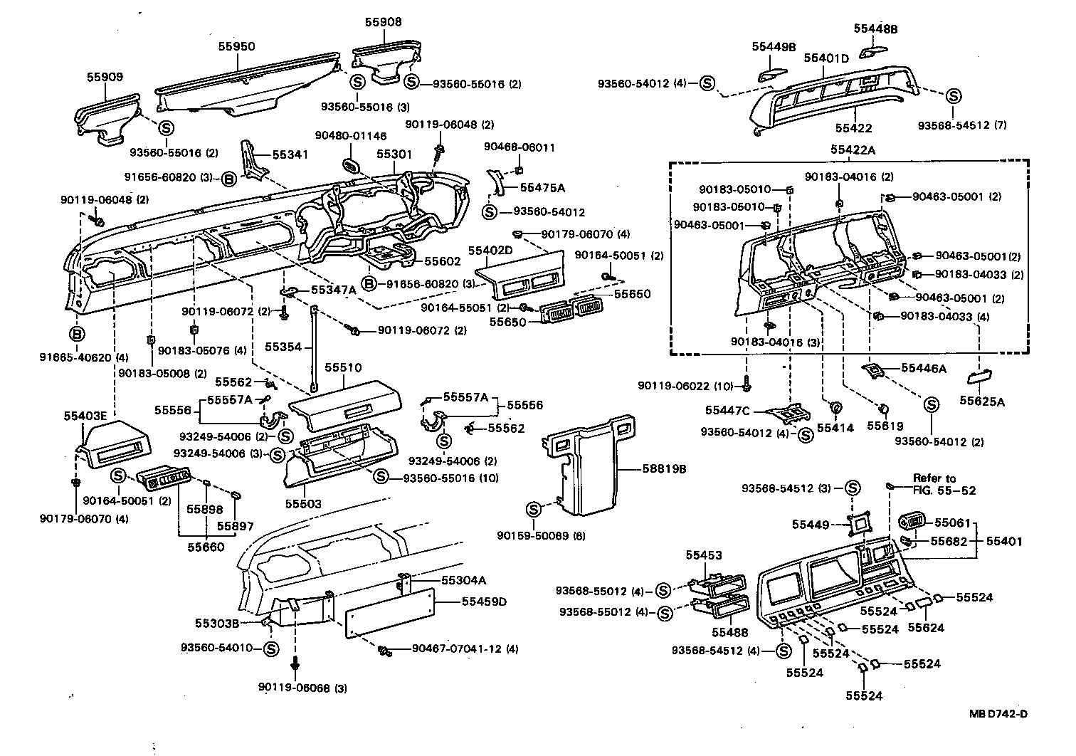 55404-90B06 PANEL SUB-ASSY, INSTRUMENT CLUSTER FINISH product image