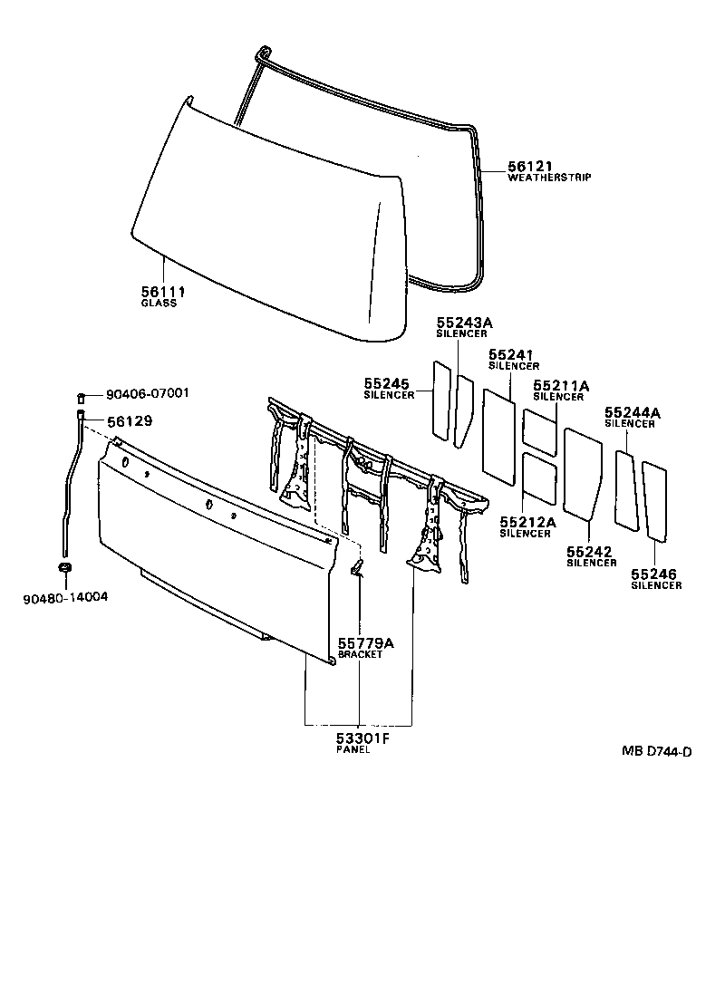 53301-90B06 PANEL SUB-ASSY, FRONT product image