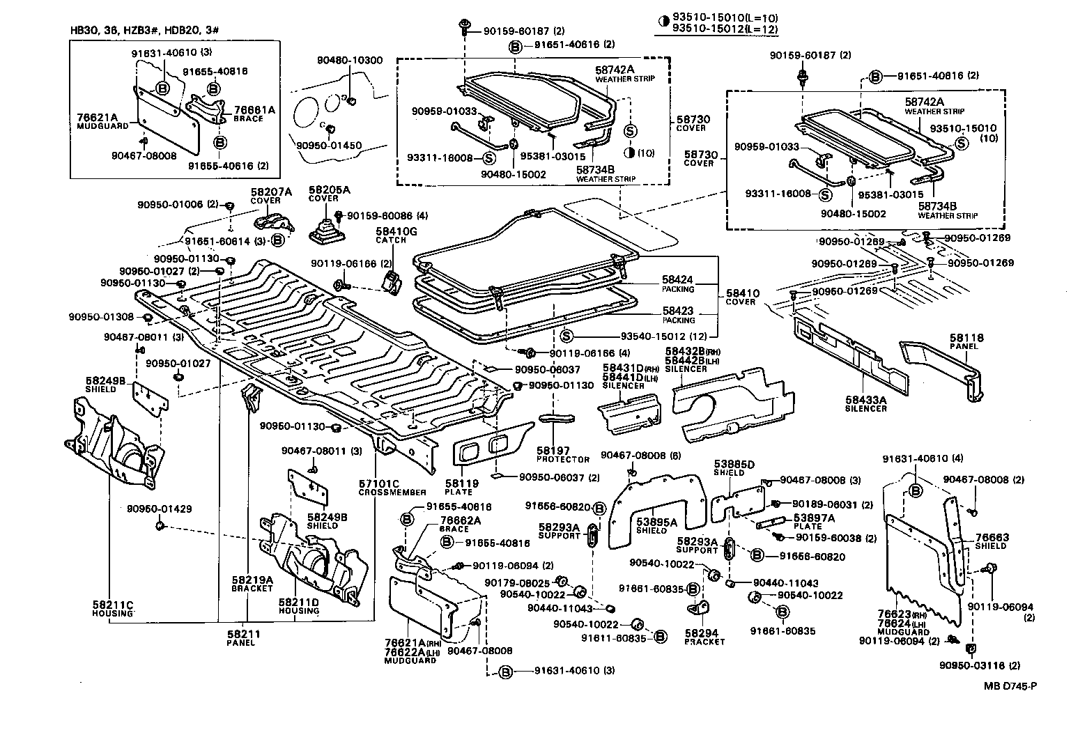 58012-90B06 PANEL SUB-ASSY, FRONT FLOOR SIDE, LH product image