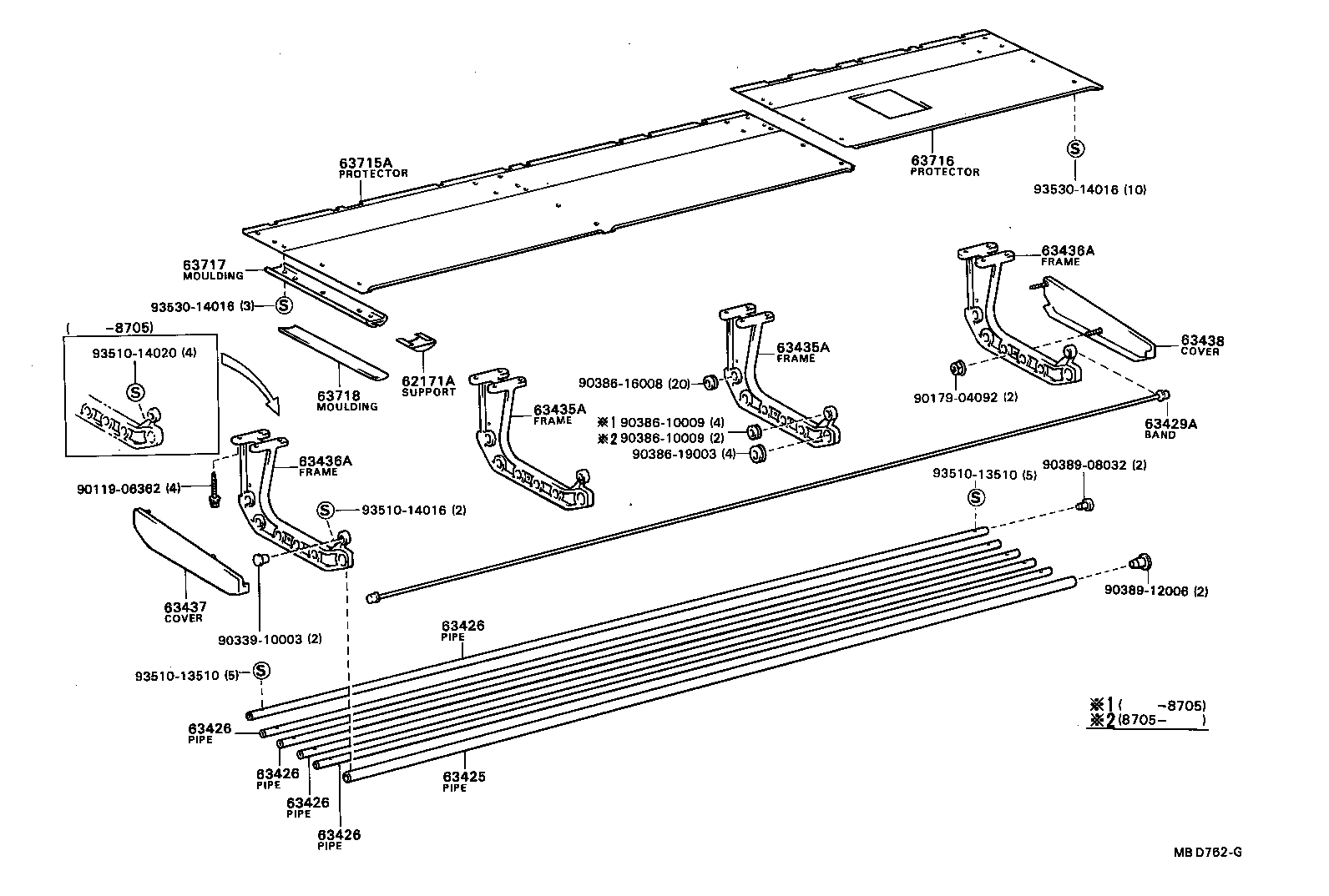 63435-90B01 FRAME, ROOM RACK, NO.1 product image