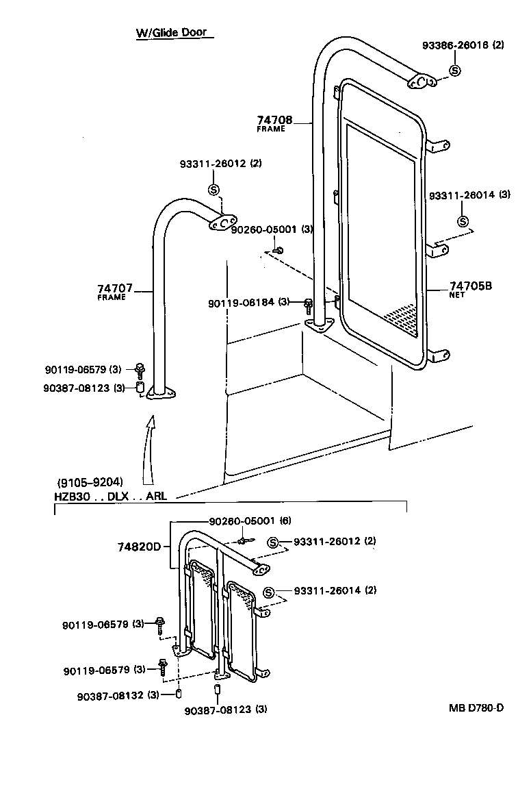 74622-90500 BRACKET, HAND GRIP product image