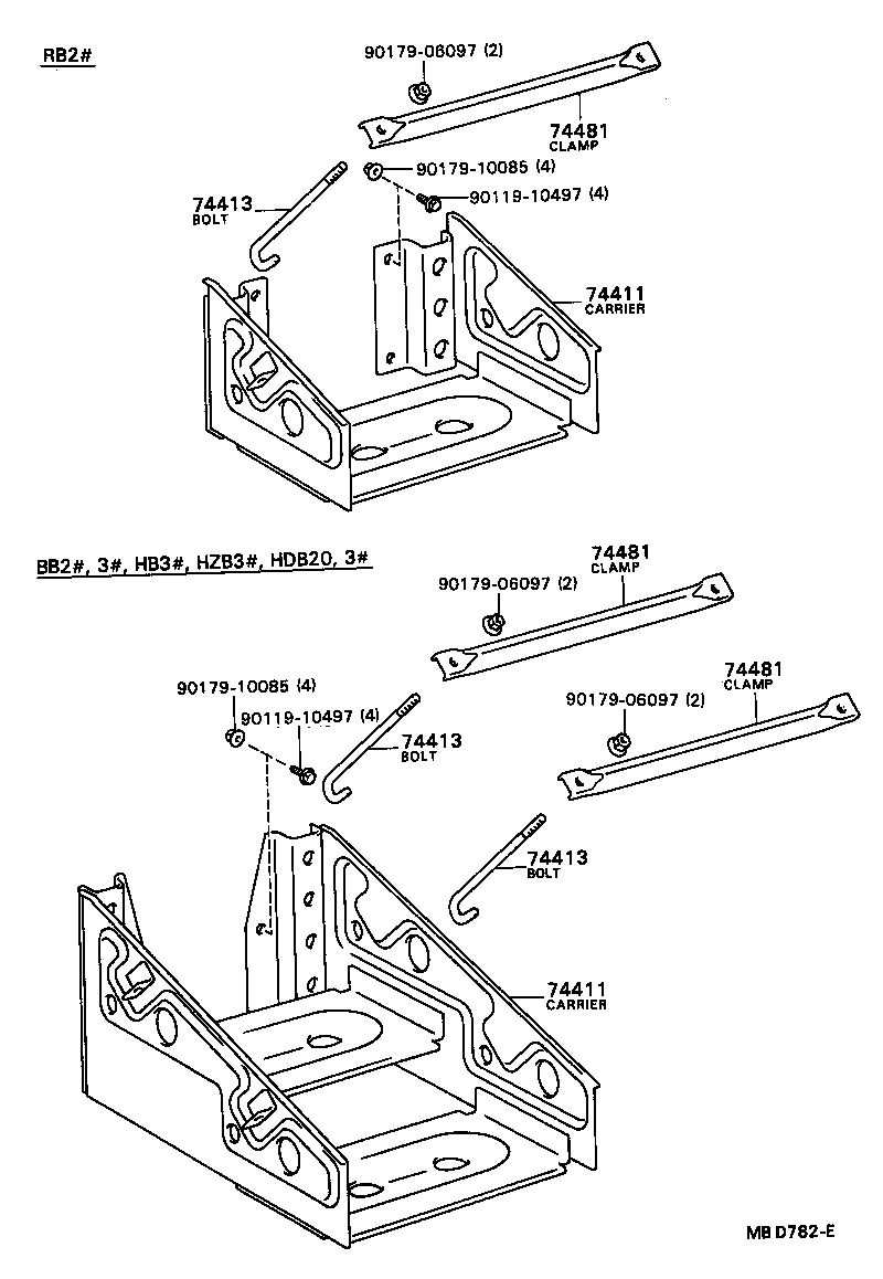 74403-36050 CARRIER, BATTERY product image
