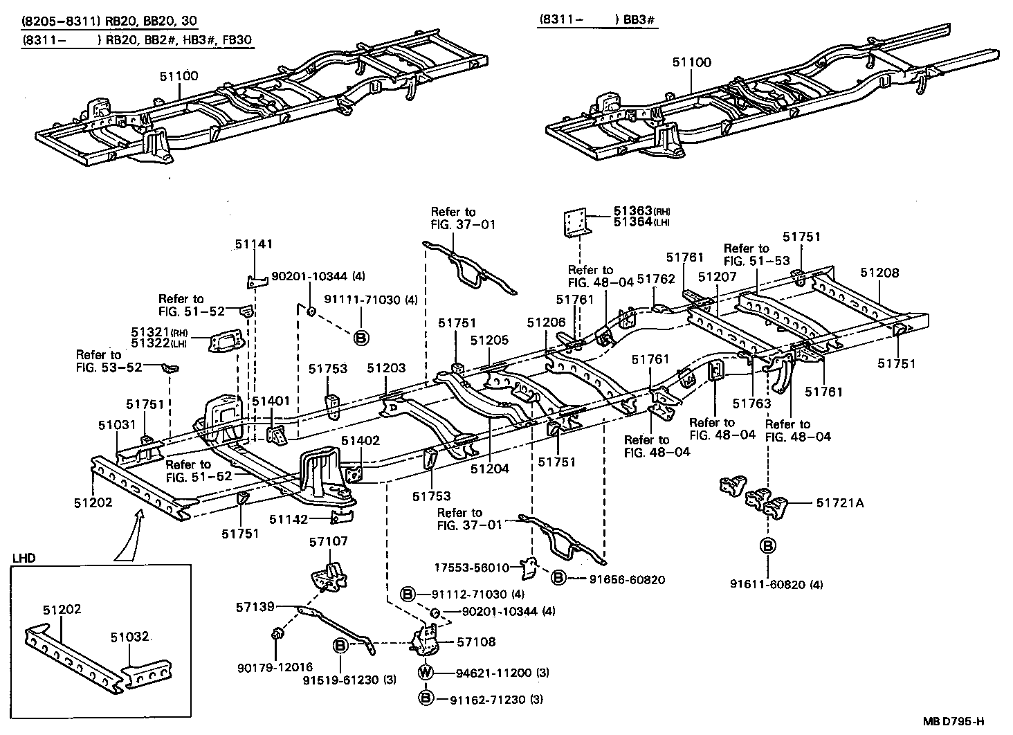 51401-36100 BRACKET SUB-ASSY, ENGINE FRONT MOUNTING, RH product image