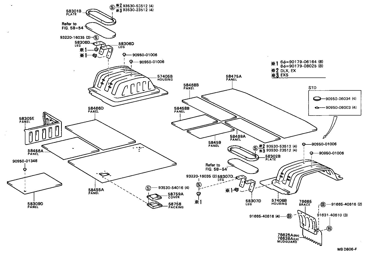 57103-90B09 CROSSMENBER SUB-ASSY, FLOOR, NO.3 product image