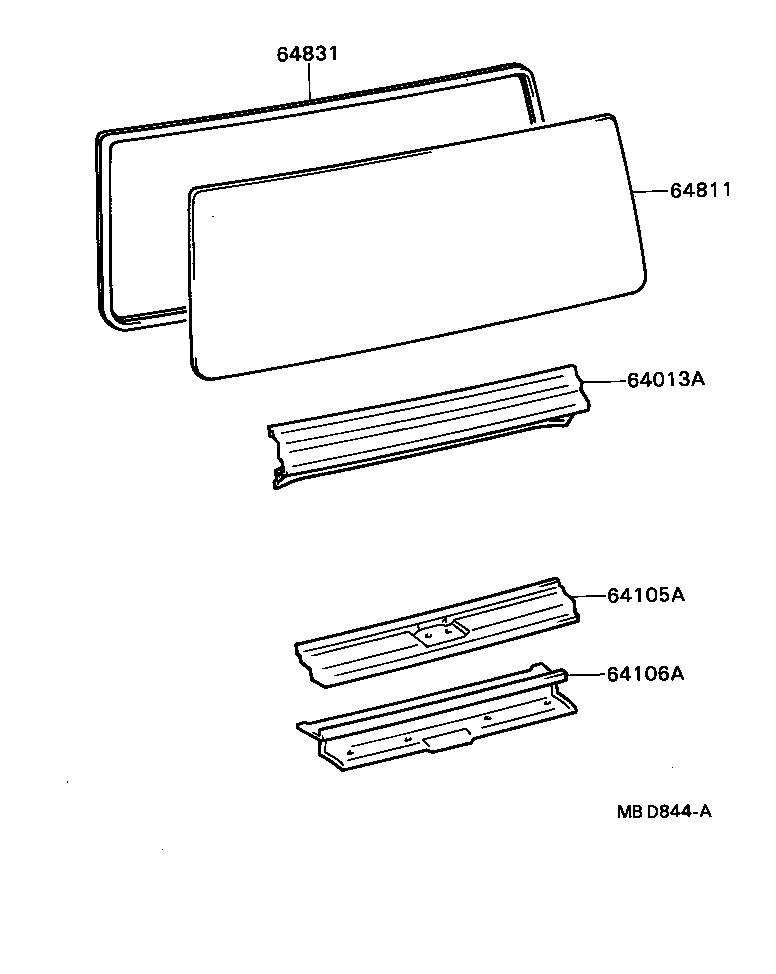 63104-90B02 REINFORCEMENT SUB-ASSY, ROOF PANEL, NO.3 product image