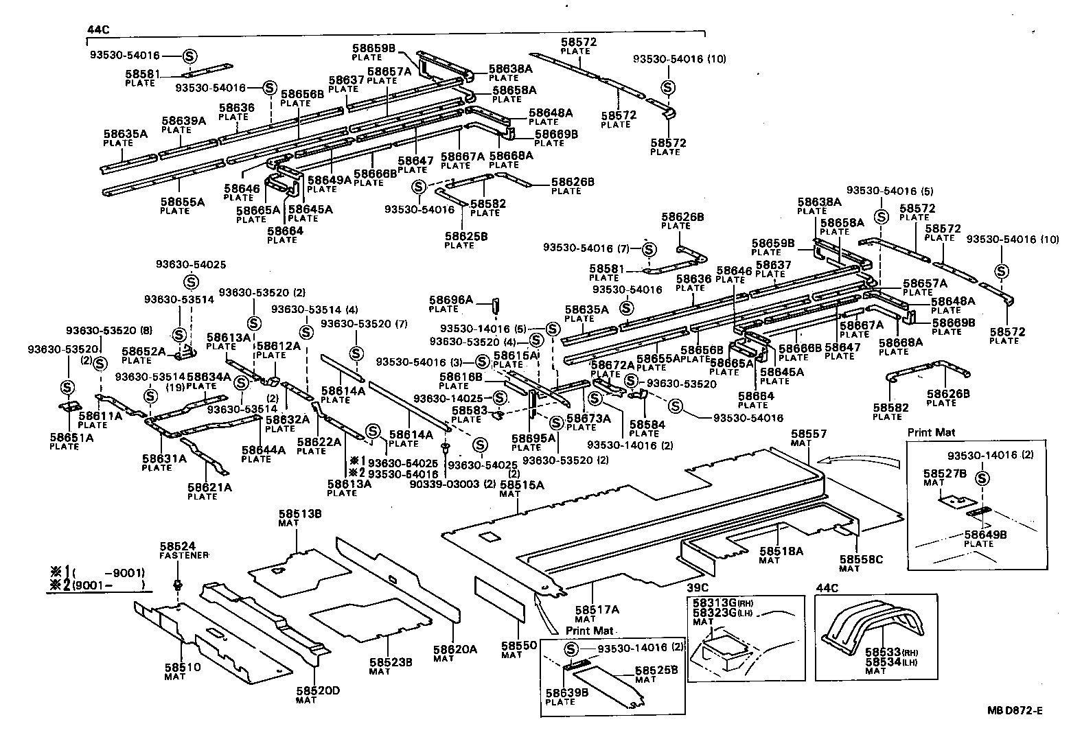 58313-90B00 MAT, FOOTREST, RH product image