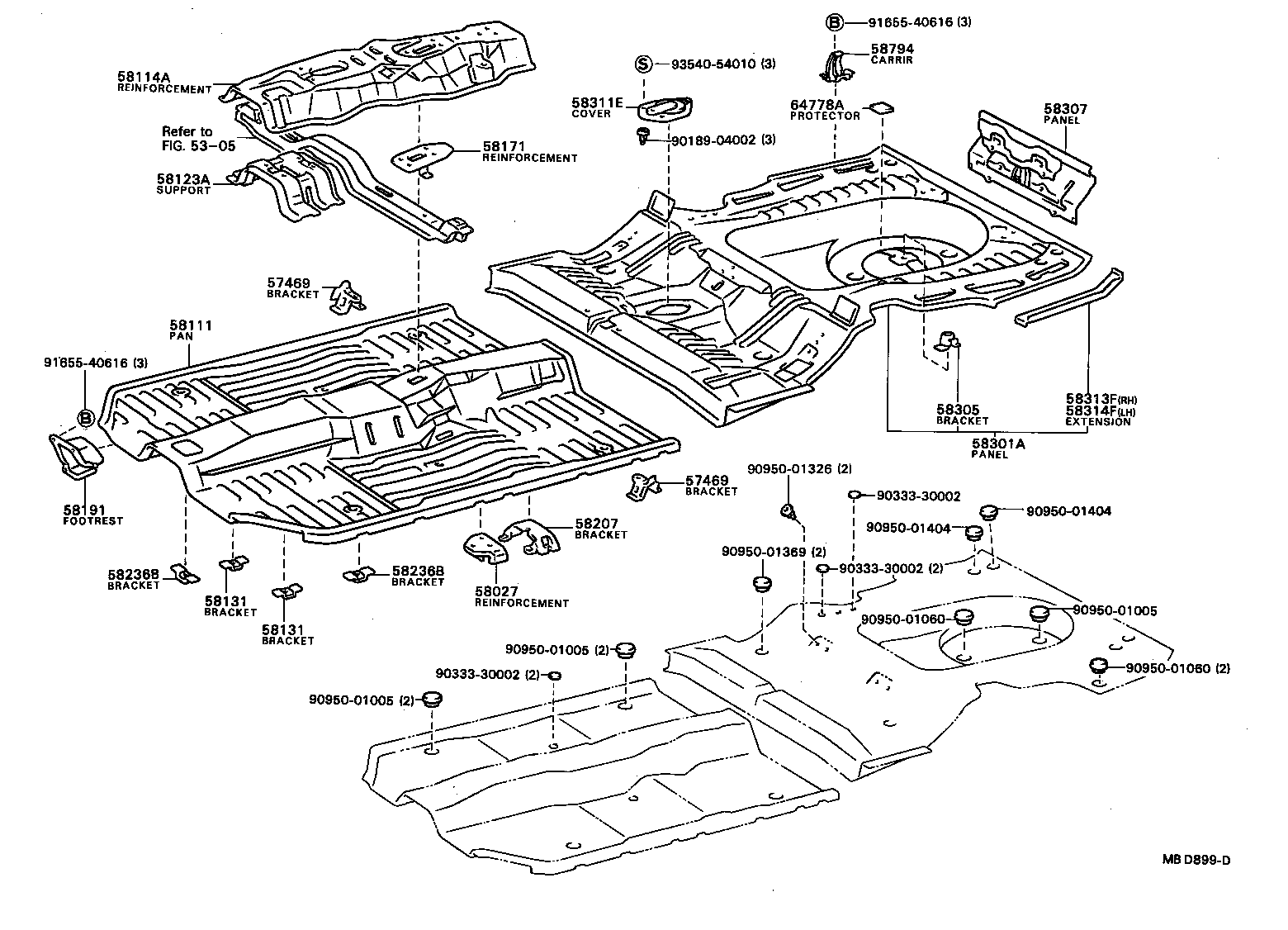 58307-32010 PANEL SUB-ASSY, BODY LOWER BACK product image