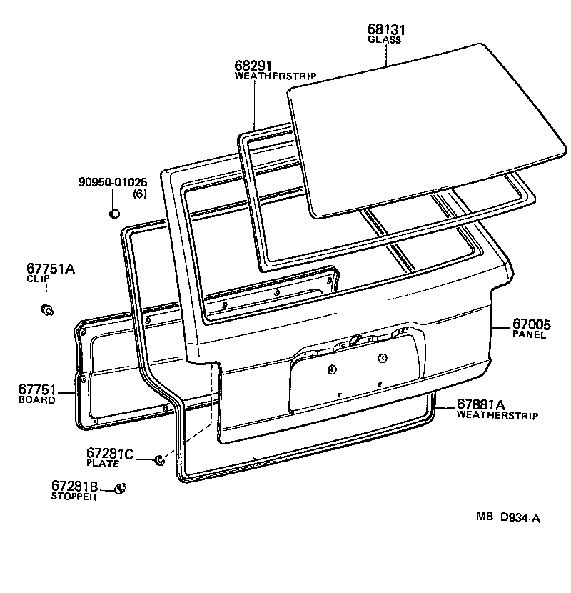 67005-91C15 PANEL SUB-ASSY, BACK DOOR product image