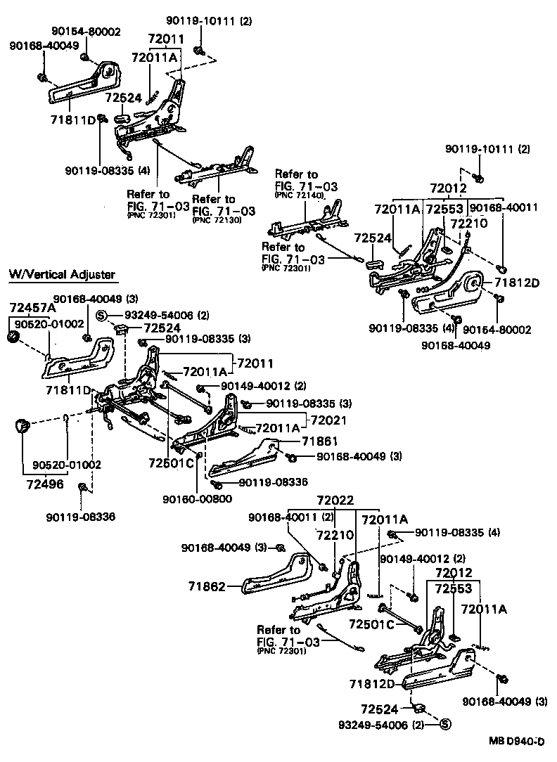 71071-16451 COVER, FRONT SEAT CUSHION, RH(FOR SEPARATE TYPE) product image