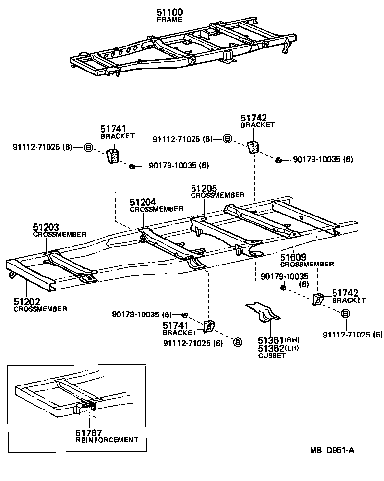 51001-26252 FRAME ASSY product image