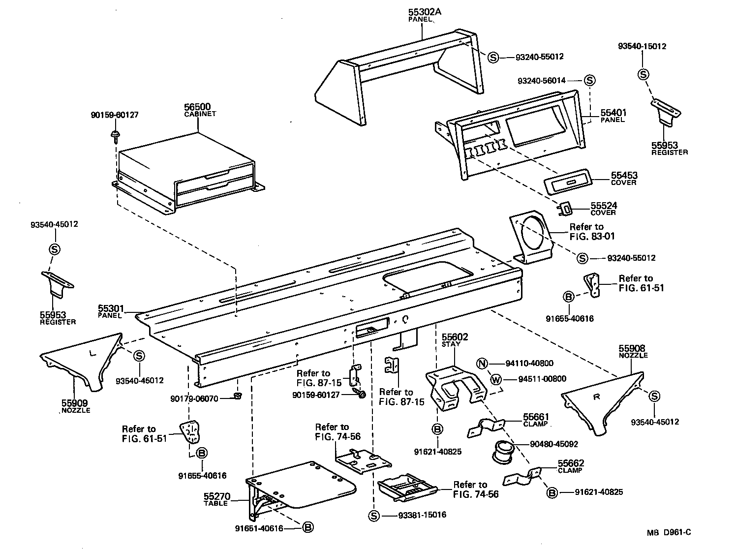55301-90D09 PANEL SUB-ASSY, INSTRUMENT product image