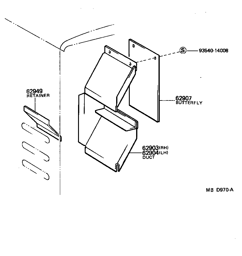 62935-90D00 BUTTERFLY SUB-ASSY, VENT product image