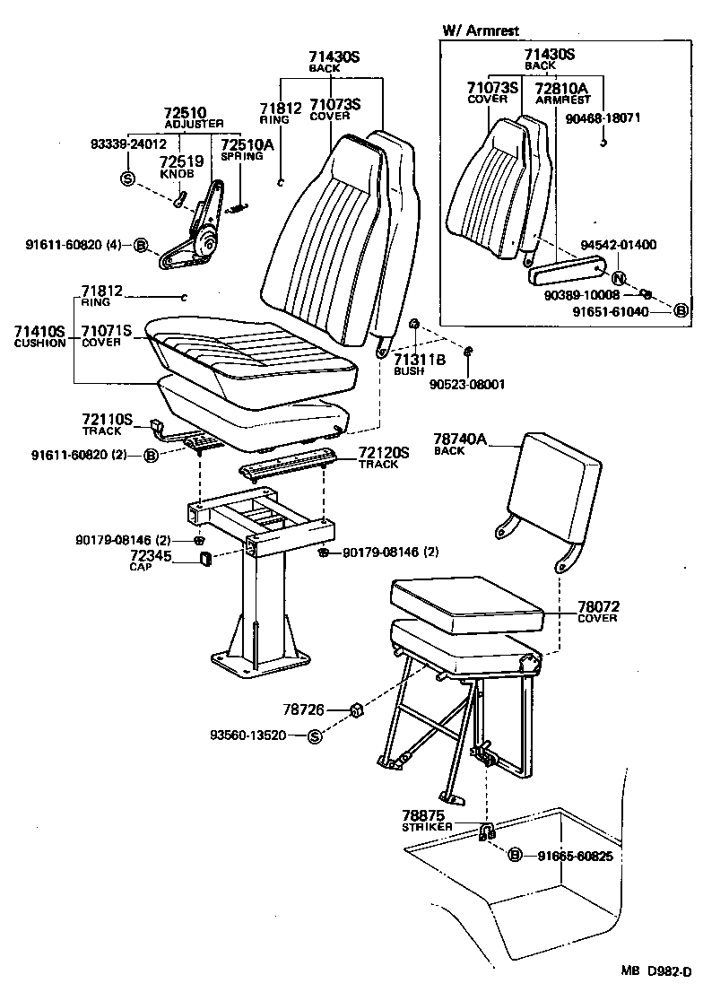 71071-90D01 COVER, FRONT SEAT CUSHION, RH(FOR SEPARATE TYPE) product image