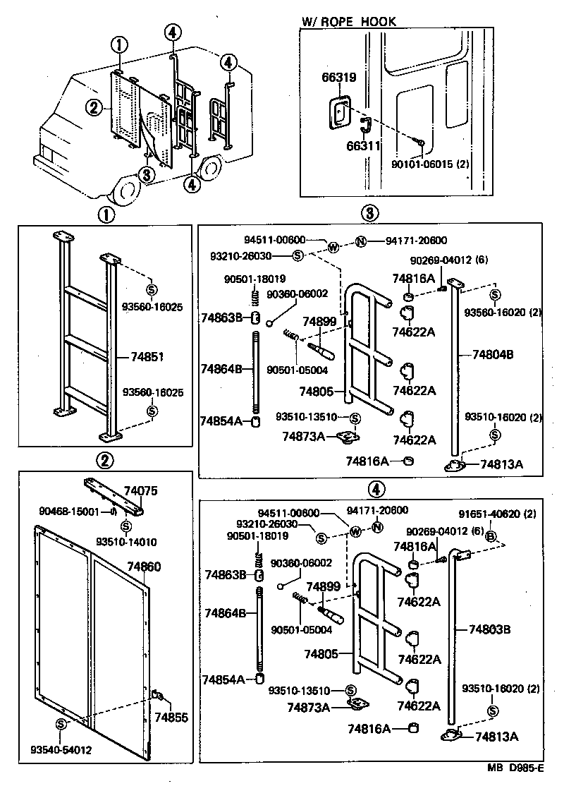 66311-90D01 HOOK, ROPE product image