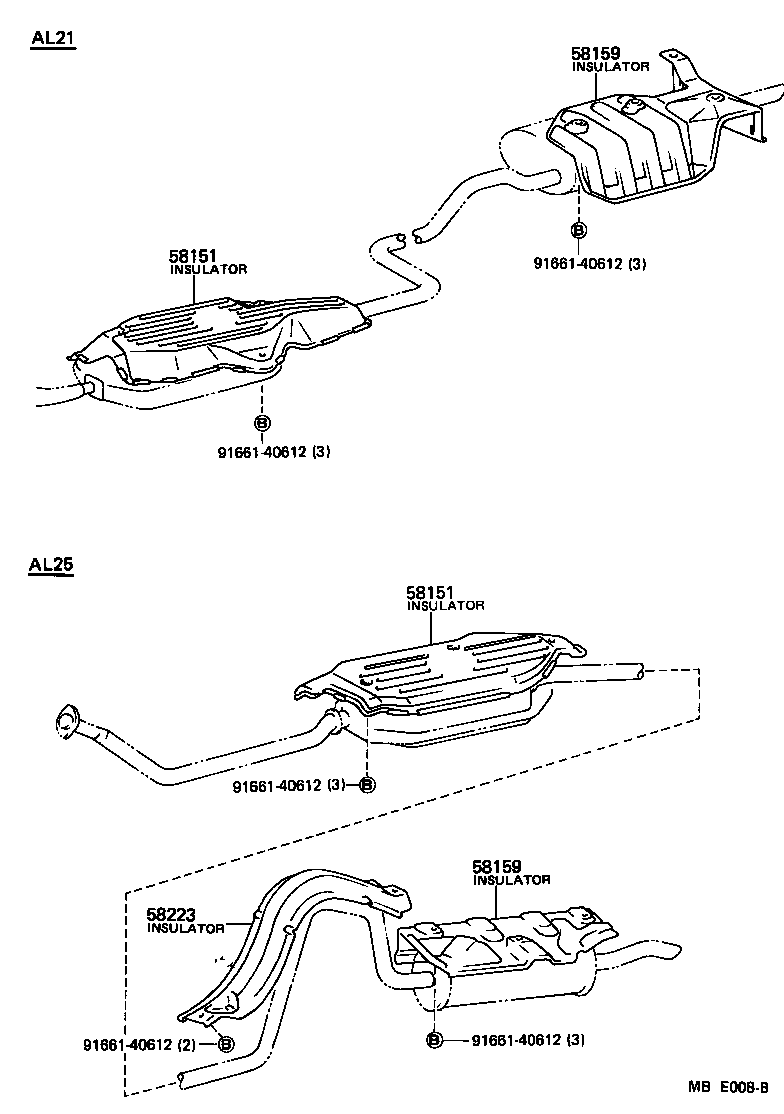 Toyota 58041-16040 INSULATOR, FRONT FLOOR HEAT, NO.1
