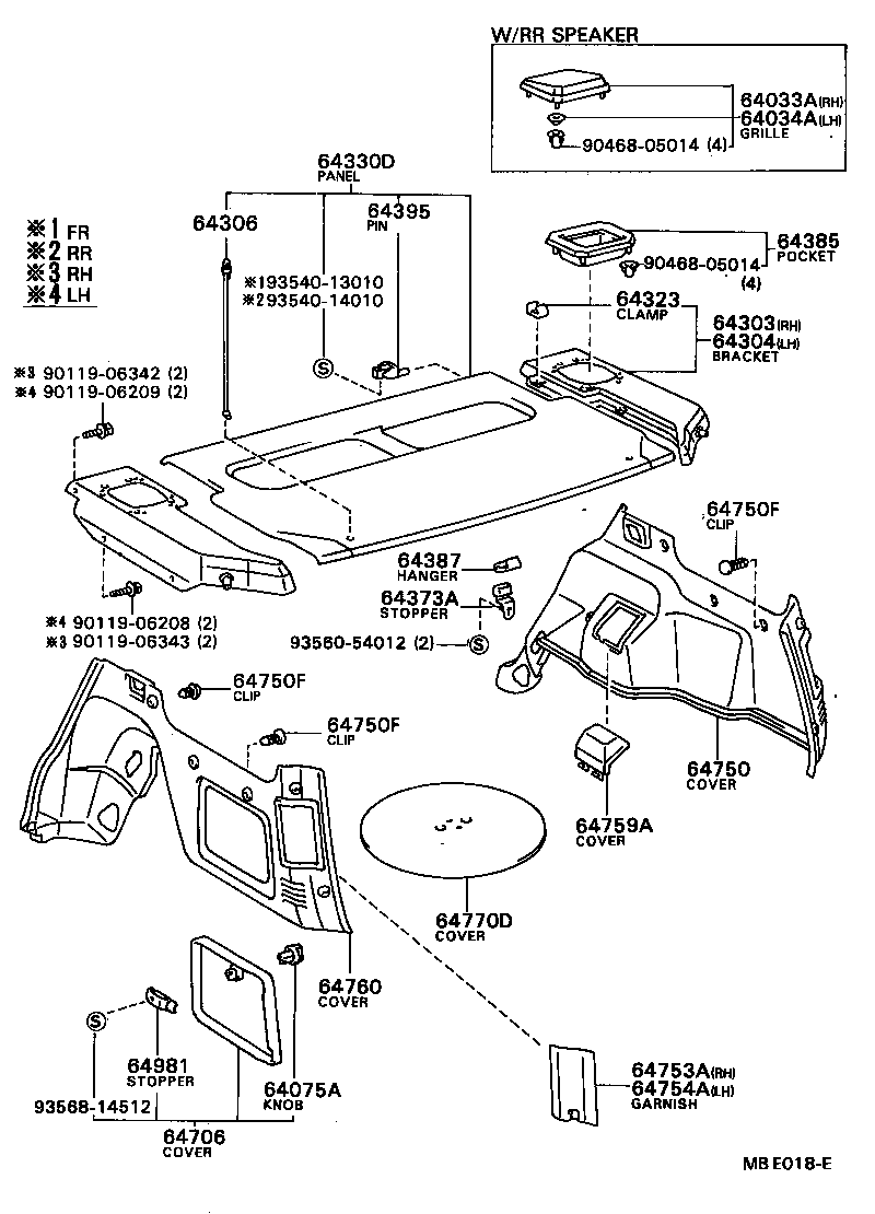 64770-16050 COVER ASSY, SPARE WHEEL product image
