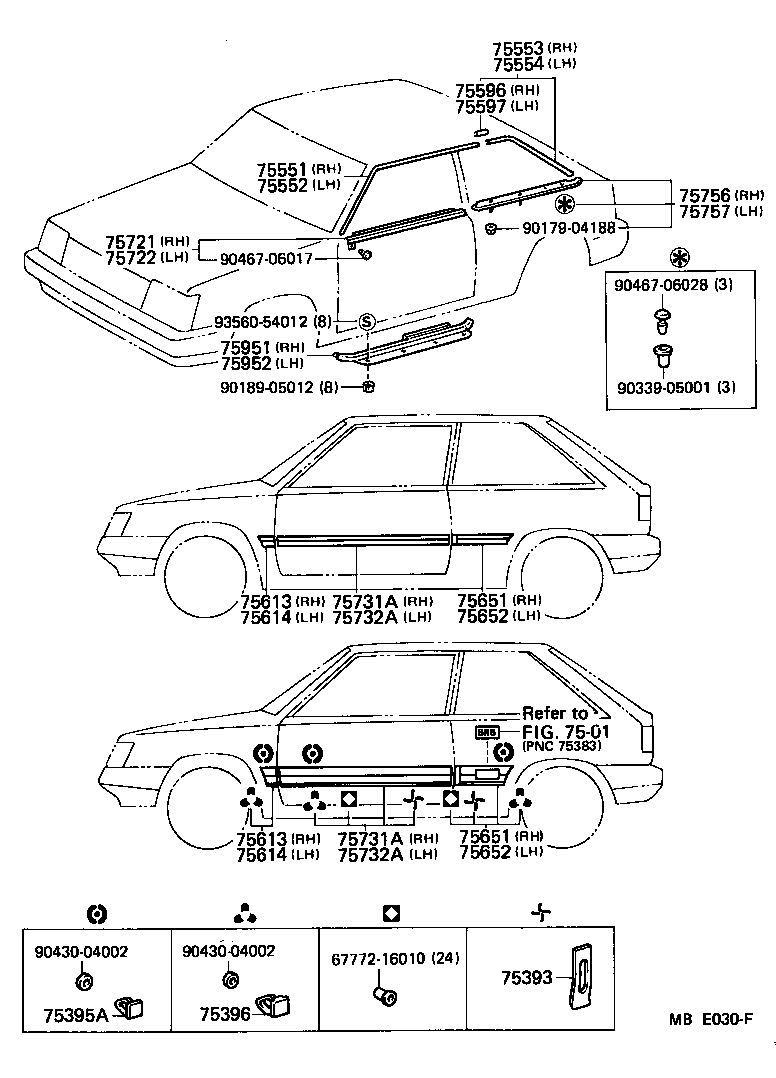 Toyota 67914-16030-05 PLATE, FRONT DOOR SCUFF, OUTSIDE LH