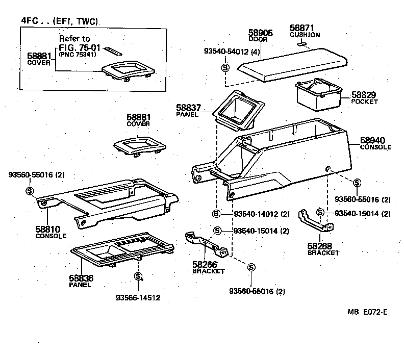 58808-22050-01 COVER SUB-ASSY, SHIFTING HOLE product image