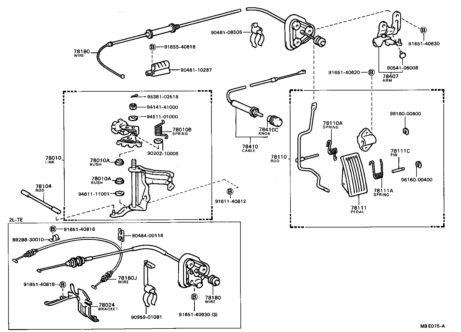 90508-26061 SPRING (FOR ACCELERATOR PEDAL ROD) product image