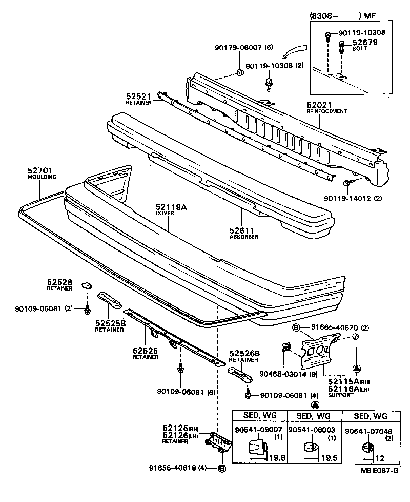 52021-22050 REINFORCEMENT SUB-ASSY, FRONT BUMPER product image