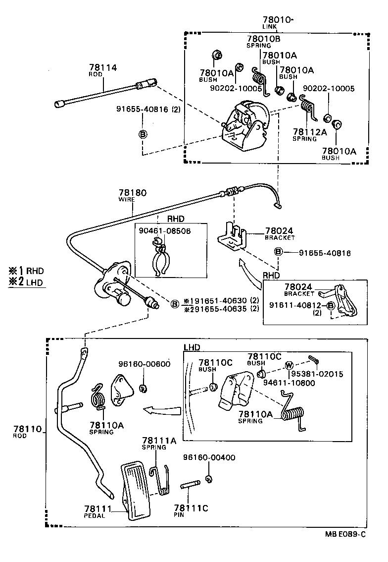 90508-20027 SPRING (FOR ACCELERATOR PEDAL ROD) product image