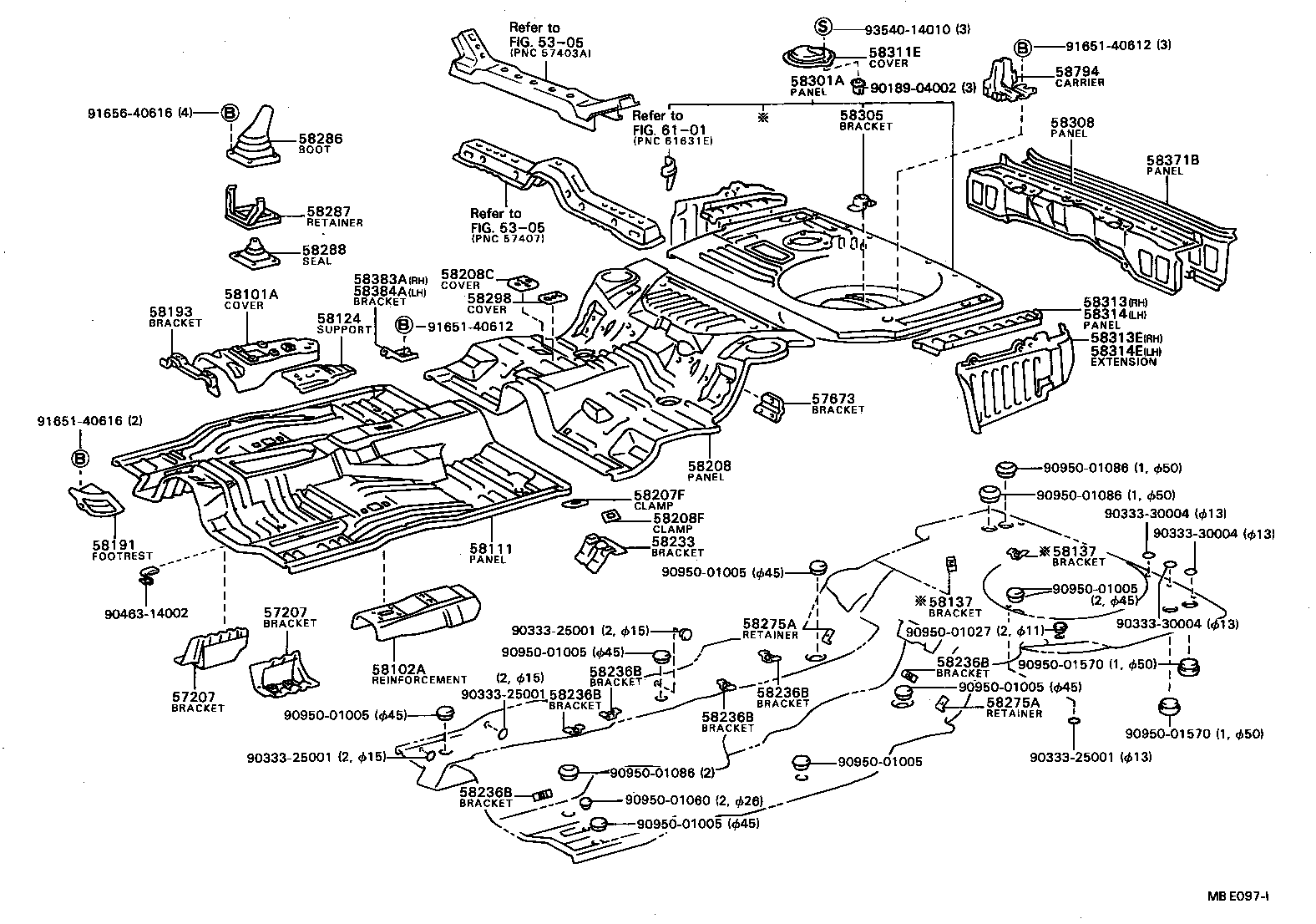 58308-16010 PANEL SUB-ASSY, BODY LOWER BACK, INNER product image