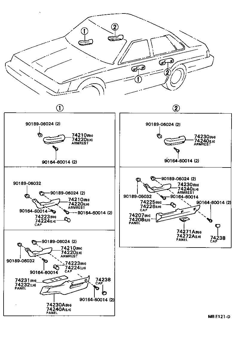 74320-32110-05 VISOR ASSY, LH product image