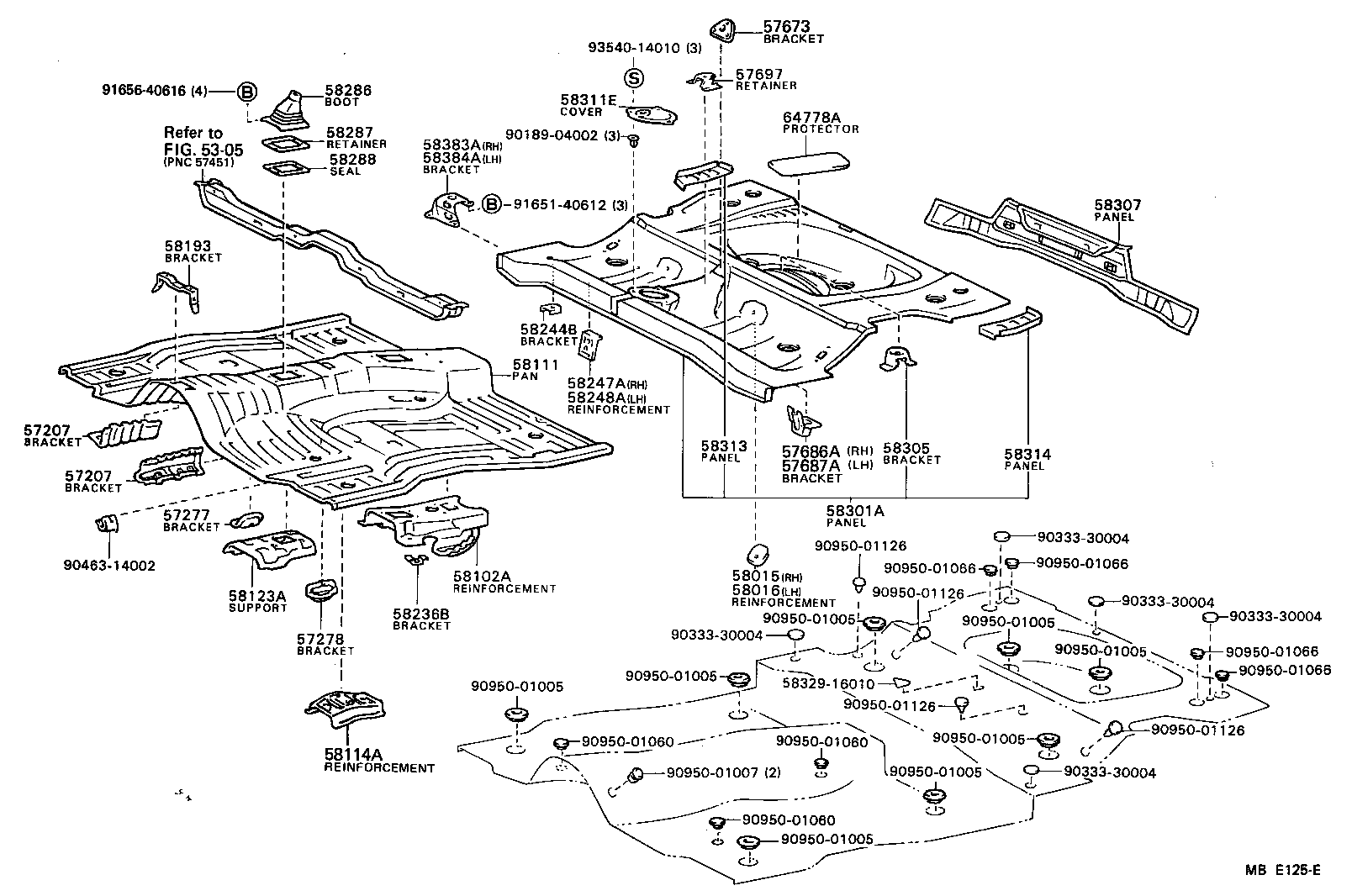 Toyota 58325-16020 COVER, REAR FLOOR SERVICE HOLE