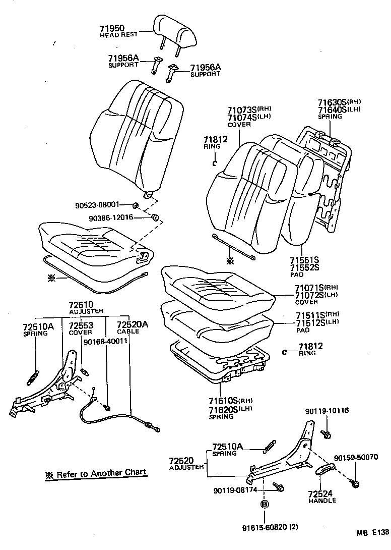 71420-1A720-08 CUSHION ASSY, FRONT SEAT, LH (FOR SEPARATE TYPE) product image