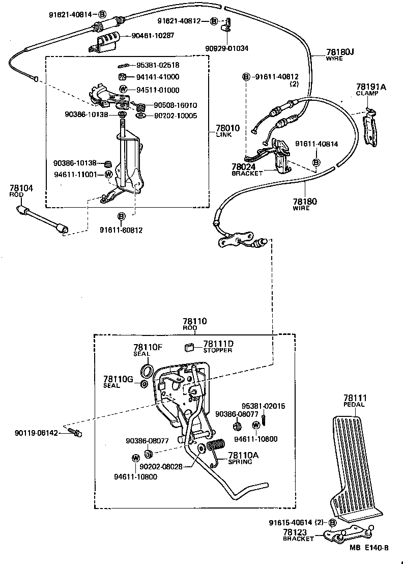78180-30331 WIRE ASSY, ACCELERATOR product image
