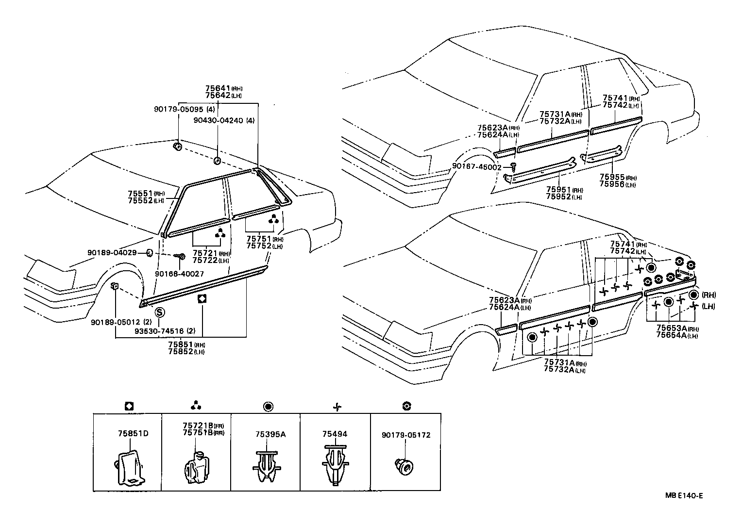 75612-20060 MOULDING, FRONT FENDER, OUTSIDE REAR LH product image