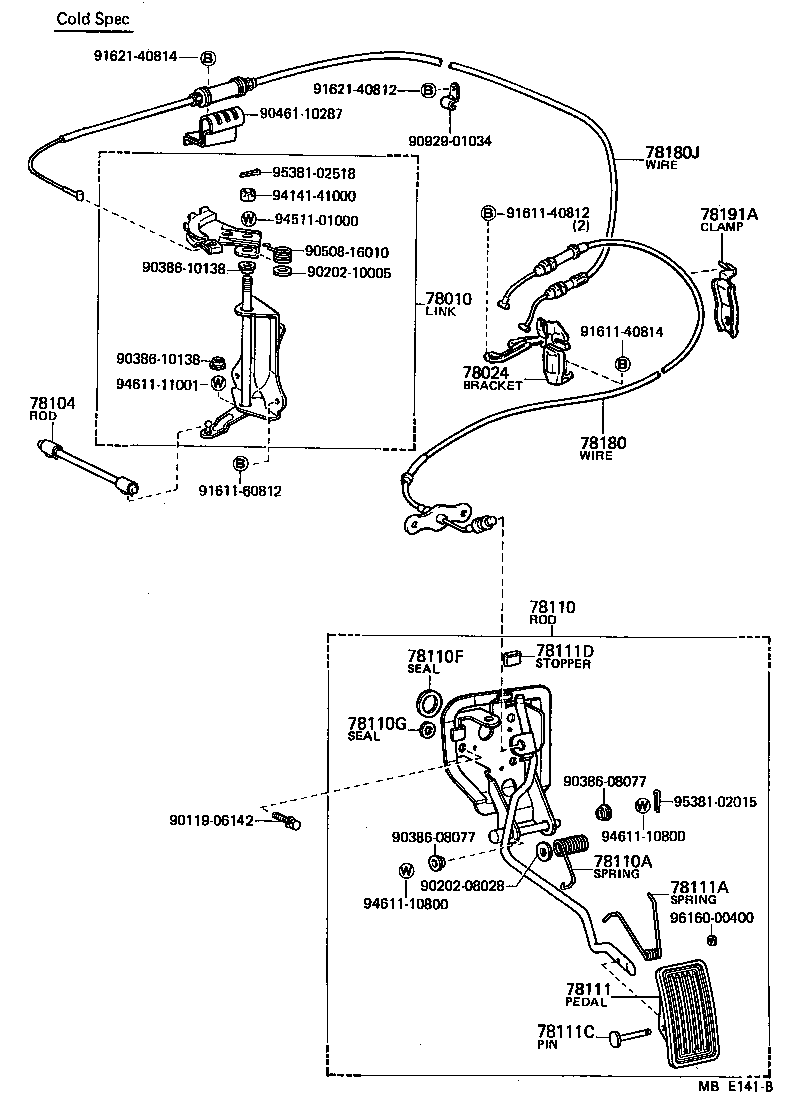 78180-30331 WIRE ASSY, ACCELERATOR product image