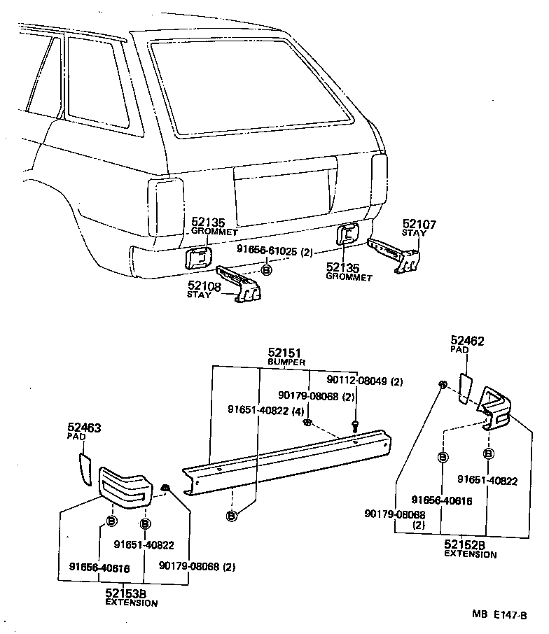 52015-10021 STAY SUB-ASSY, REAR BUMPER, RH product image