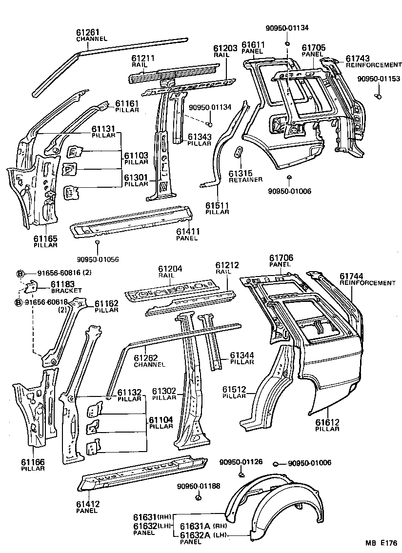 61601-10071 PANEL, QUARTER, RH product image